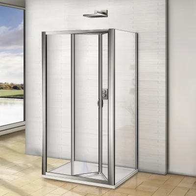 WRITE COMBI II 80x100x80 Sprchovací kút so zalamovacími dverami nástenný